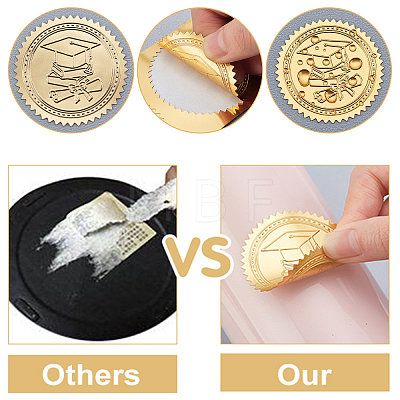 Self Adhesive Gold Foil Embossed Stickers DIY-WH0211-143-1