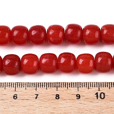 Dyed Natural White Jade Beads Strands G-T138-S15-1