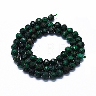 Natural Malachite Beads Strands G-G927-44-1