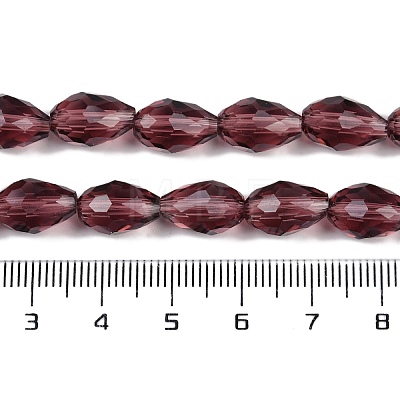 Transparent Glass Beads Strands EGLA-N013-T8mm-D03-1