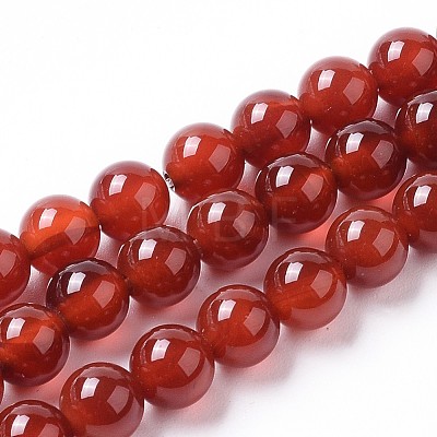 Natural Agate Beads Strands G-I261-B01-6mm-1