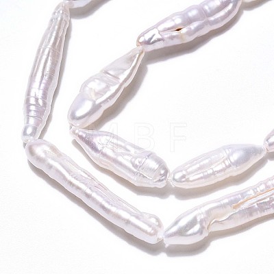 Natural Baroque Pearl Keshi Pearl Beads Strands PEAR-S010-30-01-1