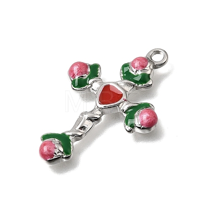 304 Stainless Steel Pendants STAS-N108-78P-01-1