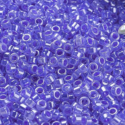 Electroplate Transparent Glass Seed Beads SEED-S042-16A-06-1