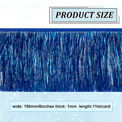 Polyester Fringe Trimmings OCOR-WH0086-09B-1