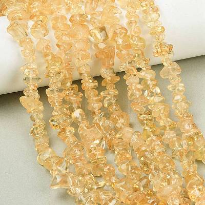 Natural Citrine Beads Strands G-F328-13-1