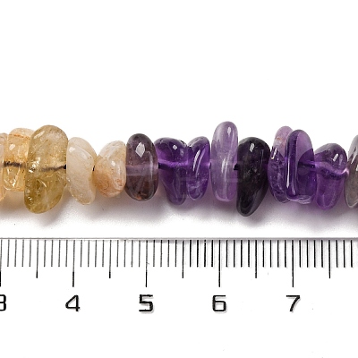 Natural Citrine & Amethyst Beads Strands G-L610-A06-A01-1