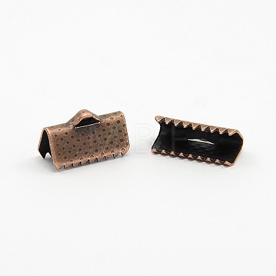 Iron Ribbon Crimp Ends X-E005Y-NFR-1