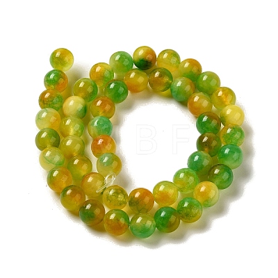 Natural Dyed Jade Beads Strands G-M402-C03-22-1