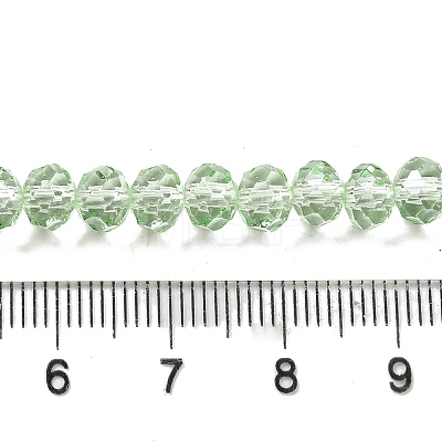 Transparent Baking Paint Glass Beads Strands DGLA-A034-T6mm-D10-1