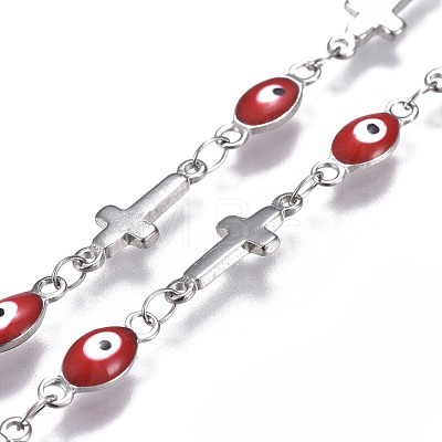 304 Stainless Steel Enamel Chains CHS-P006-03P-03-1