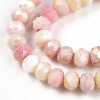 Ombre Effect Dyed Glass Beads Strands X-GLAA-C023-02-A03-1