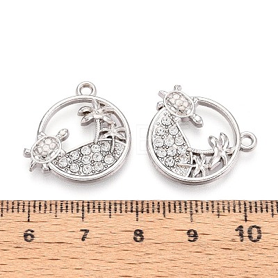 Alloy and Rhinestone Pendants PALLOY-T092-18C-P-1