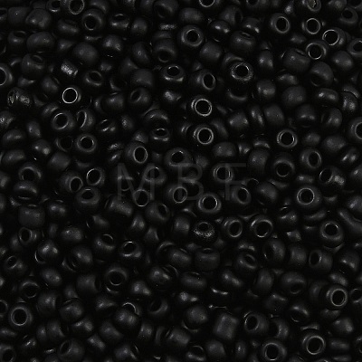 Frosted Opaque 8/0 Glass Seed Beads X-SEED-R029-3mm-A07-1