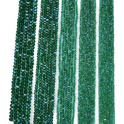 Electroplate Glass Beads Strands X-EGLA-A044-T4mm-L18-1