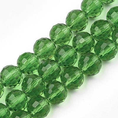 Transparent Glass Bead Strands GLAA-R095-12mm-14-1