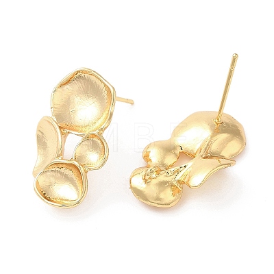 Brass Stud Earring Findigs KK-F855-25G-1