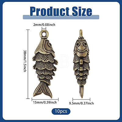 10Pcs Tibetan Styles Alloy Pendants FIND-BC0019-82B-1