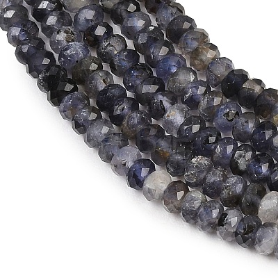Natural Iolite Beads Strands G-P612-A02-01-1