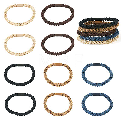 10Pcs 5 Colors Polyester Hair Accessories OHAR-TAD0001-04-1