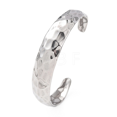 316 Surgical Stainless Steel Cuff Bangles BJEW-C142-04P-1