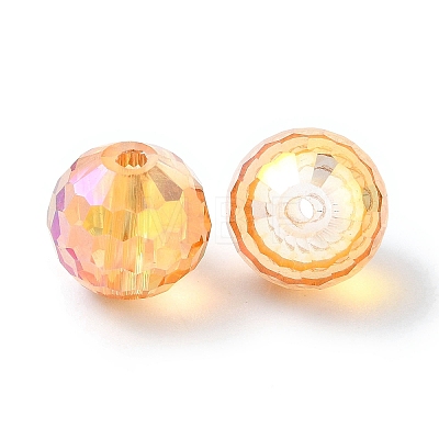 Full Rainbow Plated Glass Beads EGLA-P059-02B-FR02-1