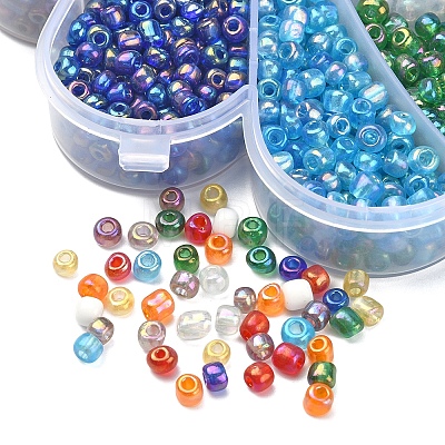 1730Pcs 9 Style 6/0 Round Glass Seed Beads SEED-YW0002-04-1