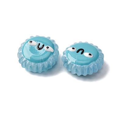 Fuuny Baking Paint Glass Enamel Beads LAMP-Q045-01D-1