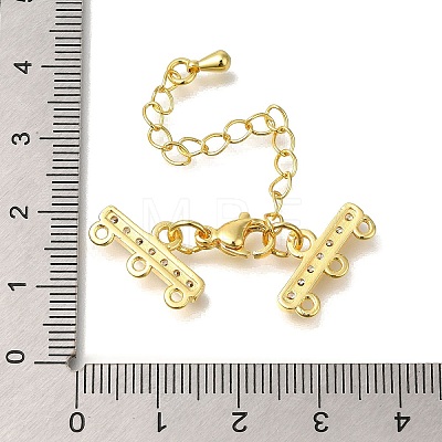 Rack Plating Brass Lobster Claw Clasps KK-F883-18KCG-1