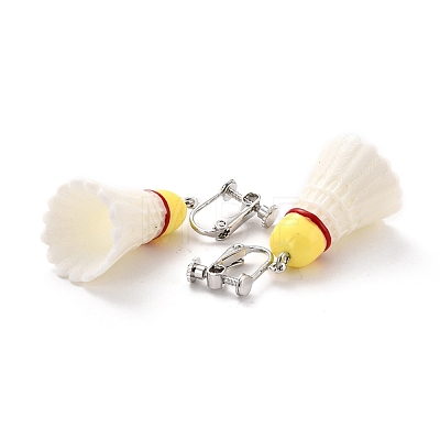 Resin Clip-on Earrings EJEW-Z015-10-1