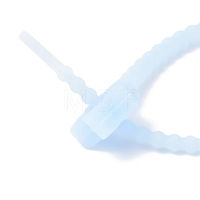 Luminous Silicone Cable Zip Ties AJEW-P104-01D-1