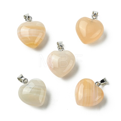 Natural Botswana Agate Pendants G-F820-10A-12-1