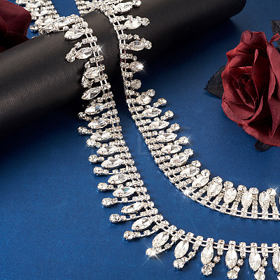 Iron Crystal Rhinestone Cup Chain CH-CW0001-02-1
