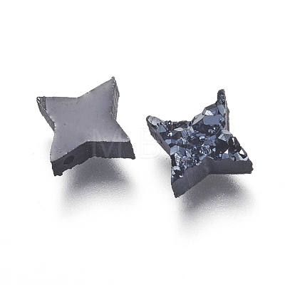 Imitation Druzy Gemstone Resin Beads RESI-L026-H02-1