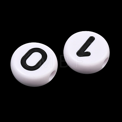 Opaque Acrylic European Beads AC-CBA1794-01-1