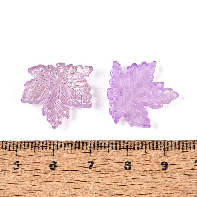 Baking Paint Transparent Glass Pendants DGLA-N014-11A-03-1