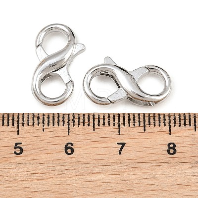 Alloy Lobster Claw Clasps AL-CBAA02B-01P-1