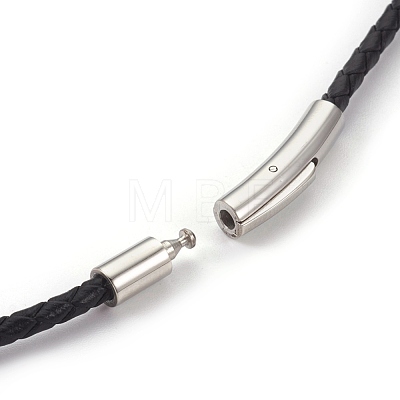 Leather Cord Necklace Making MAK-E666-05P-1