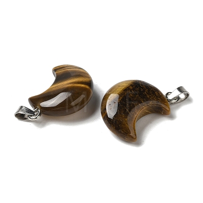 Natural Tiger Eye Pendants G-H035-01P-01-1