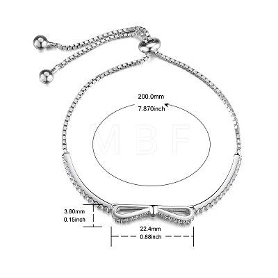 SHEGRACE Rhodium Plated 925 Sterling Silver Bracelets JB497A-1
