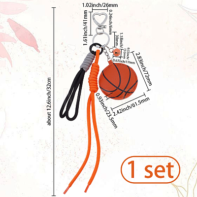 1Pc Sports ThemePU Leather Keychains KEYC-SP0001-67C-1