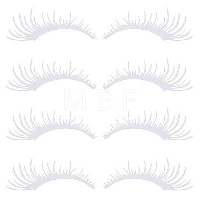 PET Eyelash Car Stickers STIC-WH0004-04A-1