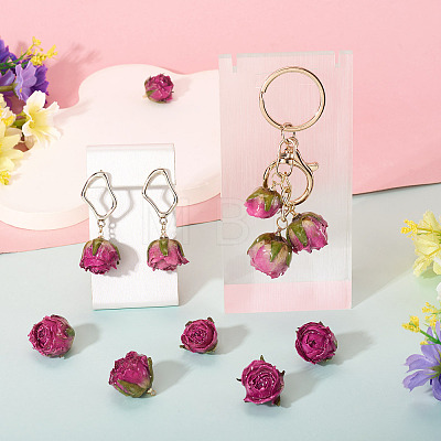 10Pcs Preserved Rose Pendants KY-TA0001-59B-1