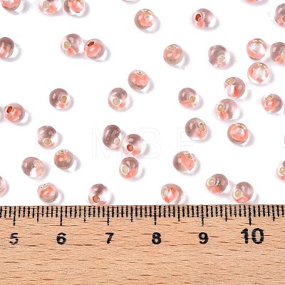 6/0 Baking Paint Transparent Glass Seed Beads SEED-N006-06E-1