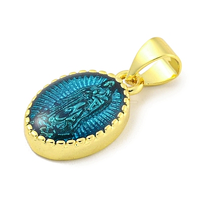 Rack Plating Brass Enamel Pendants KK-B091-15A-1