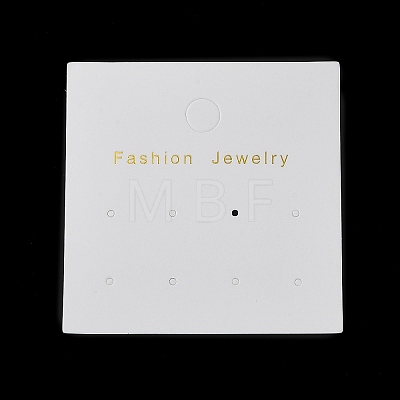 Square Paper Earring Display Cards CDIS-C006-07-1
