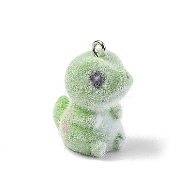 Flocky Resin Pendants FIND-A061-01L-1