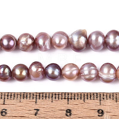 Natural Cultured Freshwater Pearl Beads Strands LS-PEAR-N013-05O-02-1