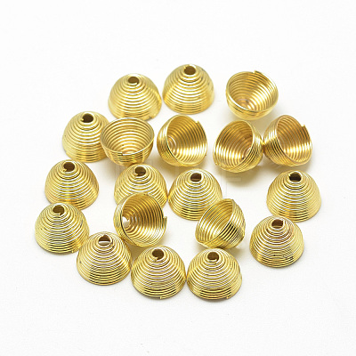 Plated Iron Spring Beads IFIN-S696-99G-1