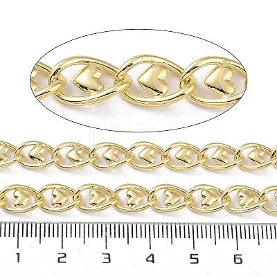 Rack Plating Brass Curb Chains CHC-F018-08G-02-1